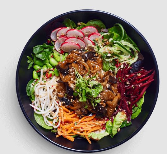 aubergine + caramelised onion koyo bowl