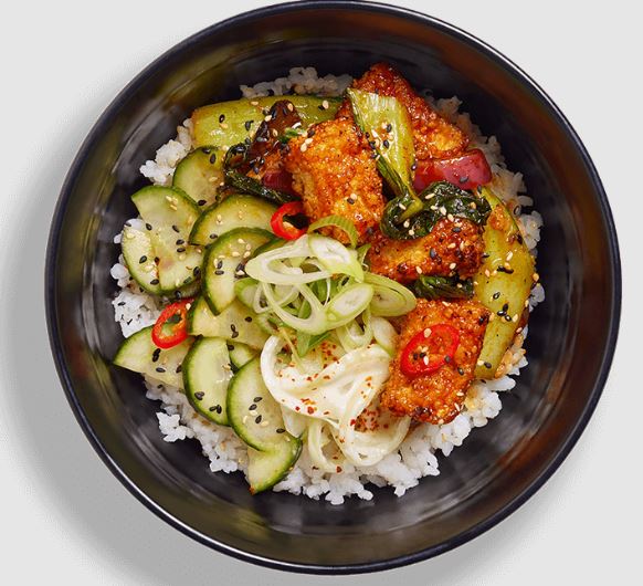 silken tofu gochujang rice bowl