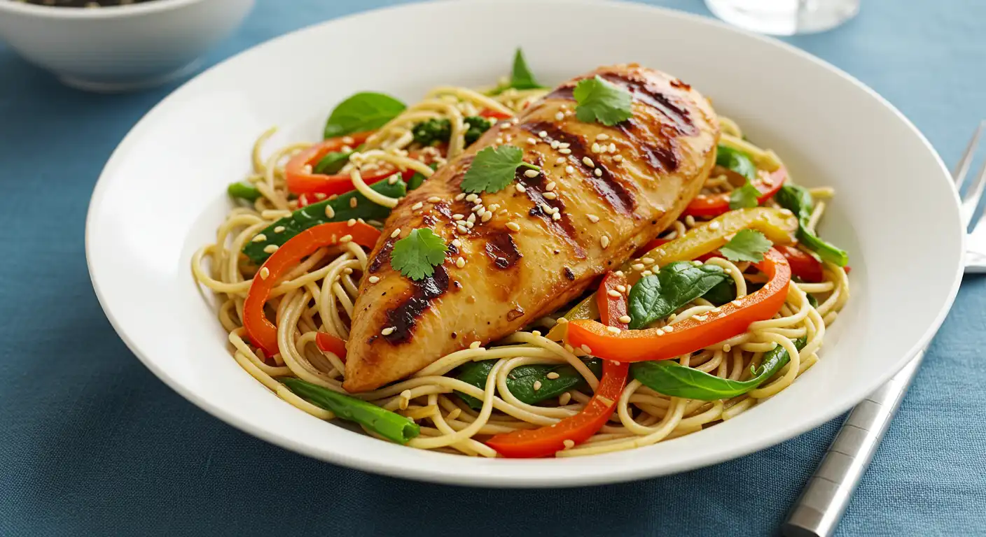 Chicken teriyaki
soba