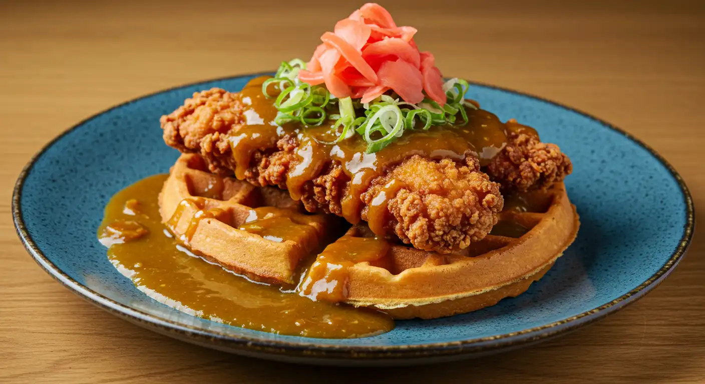 Chicken katsu
waffle