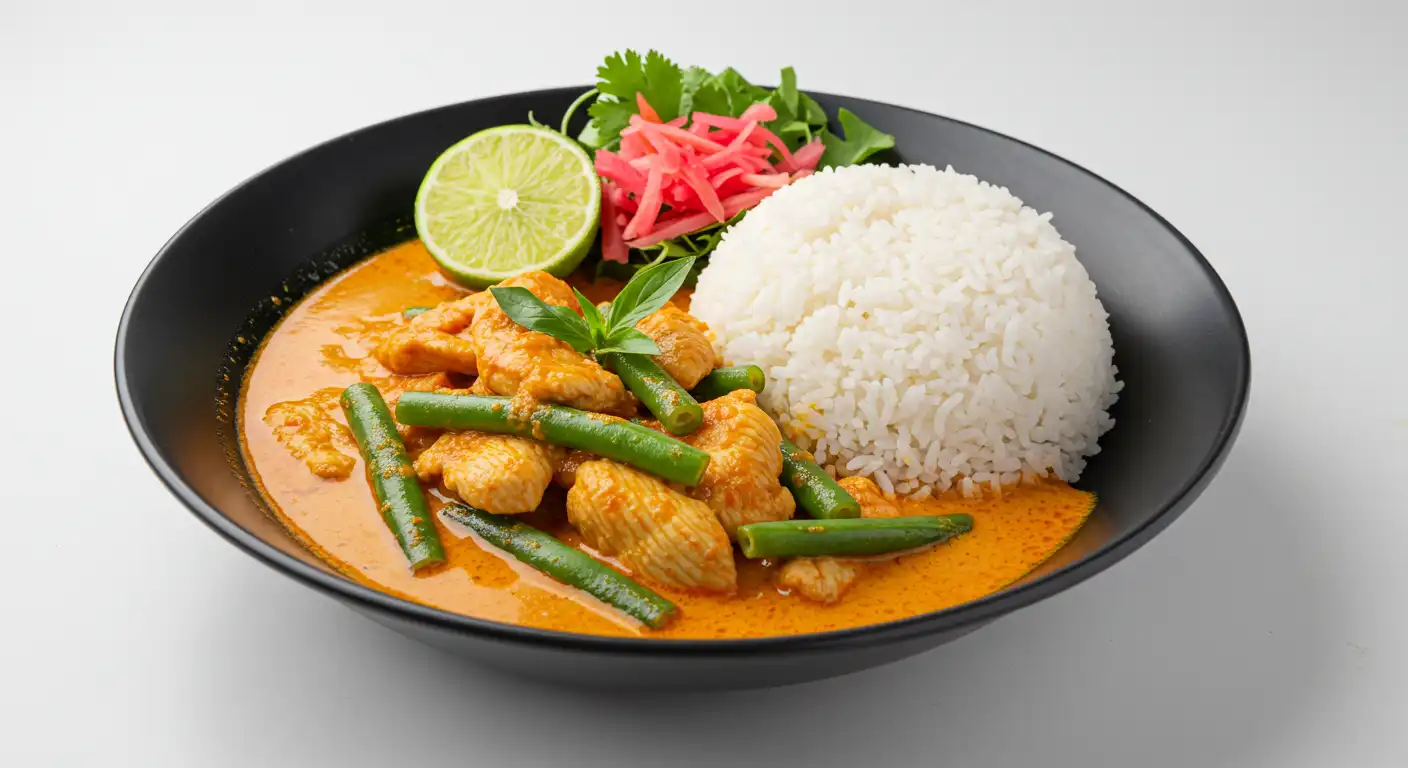 Tender vegan
chicken coconut
kare