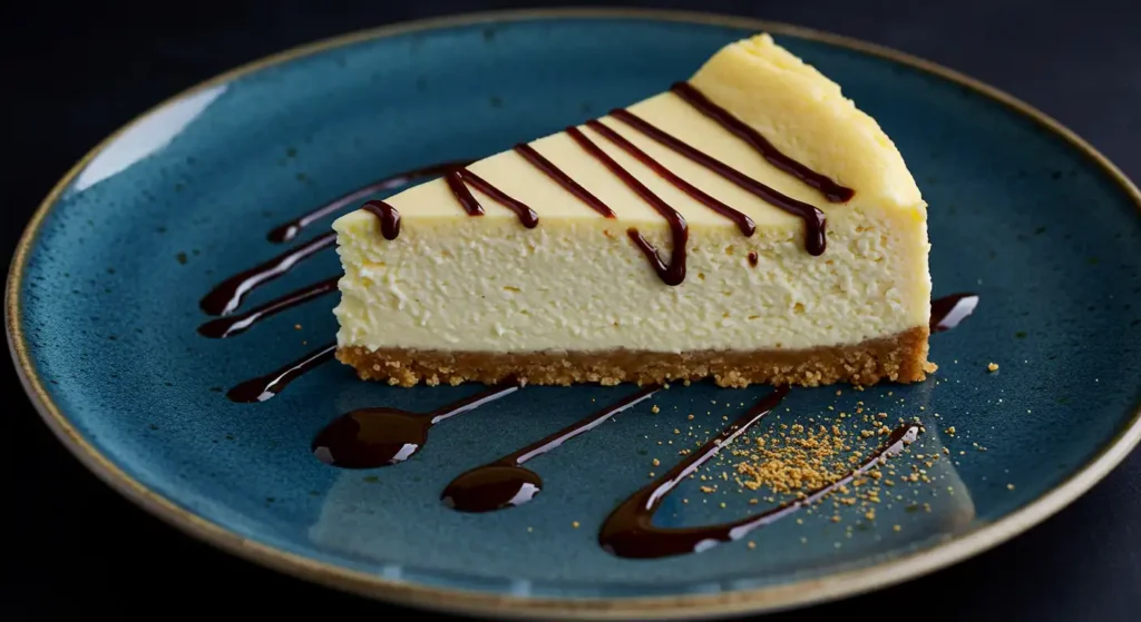 WHITE CHOCOLATE + GINGER CHEESECAKE