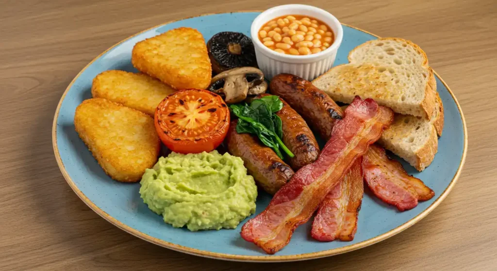 Big vegan breakfast