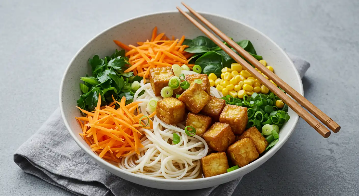 Mini yasai ramen
with Udon noodles