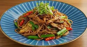 CRISPY SHIITAKE SAKU SAKU
SOBA
